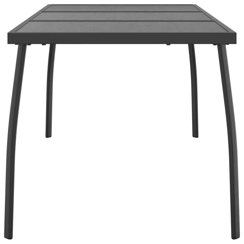 Garden Table Anthracite 165x80x72 cm Steel Mesh 362734