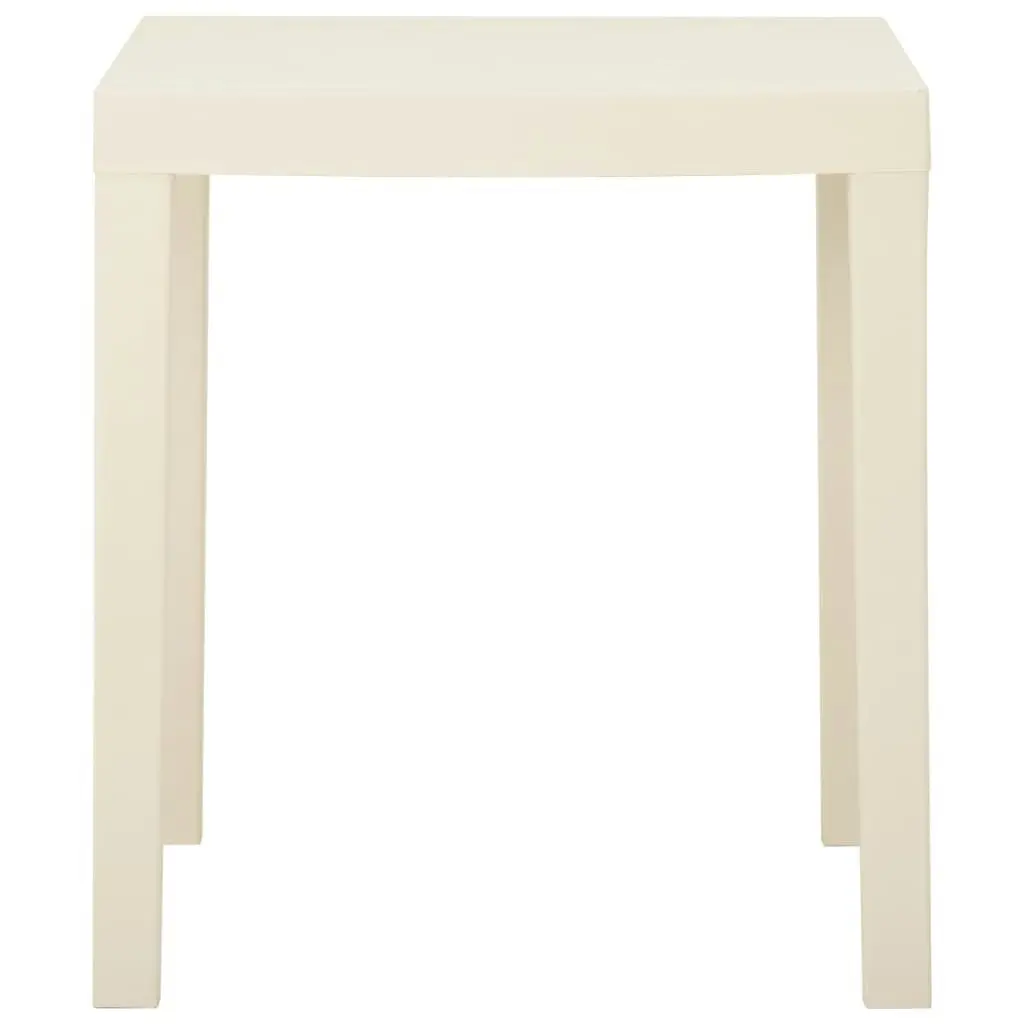 Garden Table White 79x65x72 cm Plastic 315842