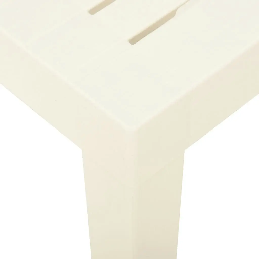 Garden Table White 79x65x72 cm Plastic 315842