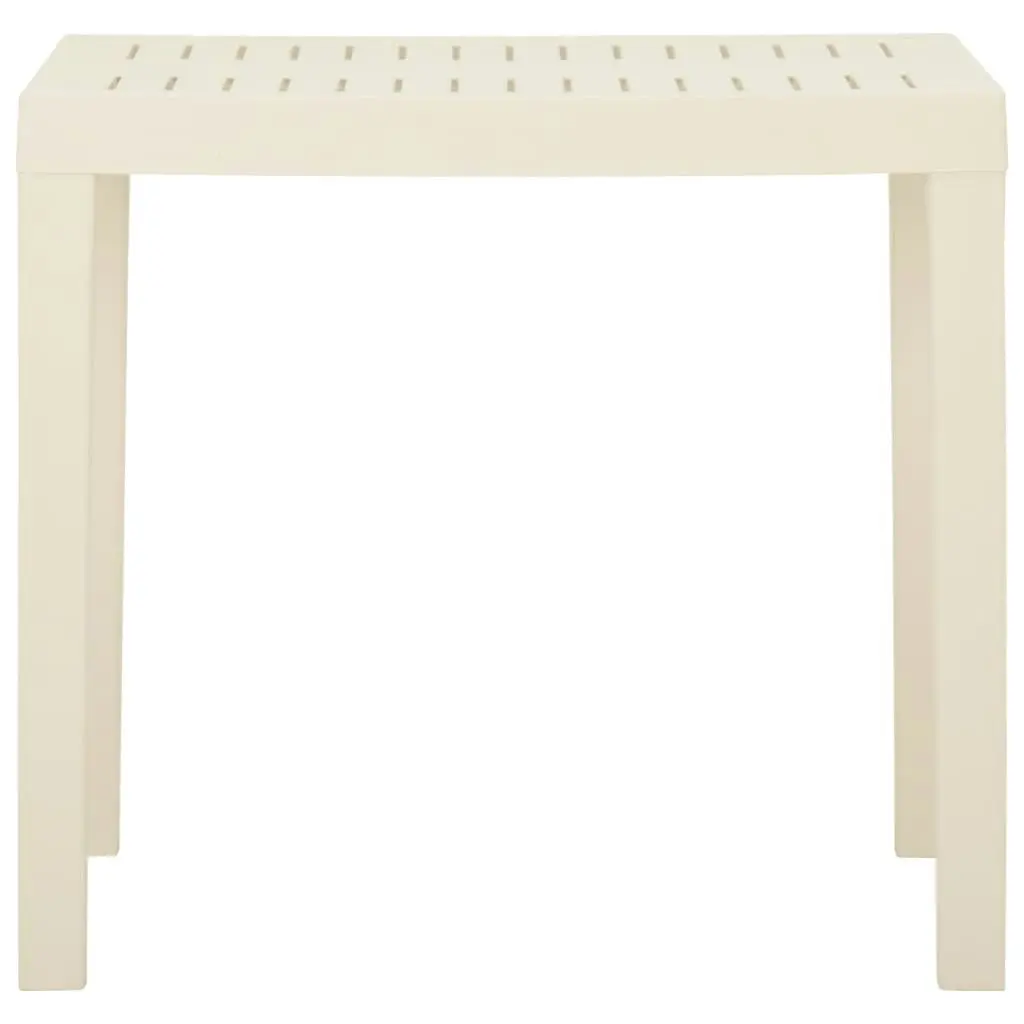 Garden Table White 79x65x72 cm Plastic 315842