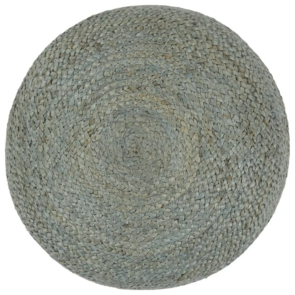 Handmade Pouffe Olive Green 45x30 cm Jute 248083