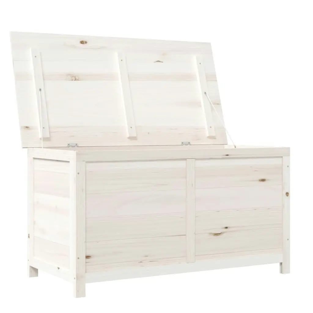 Outdoor Cushion Box White 100x50x56 cm Solid Wood Fir 152167