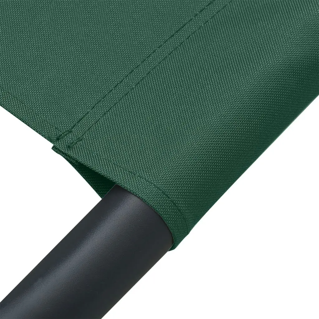 Outdoor Lounge Bed Fabric Green 313530