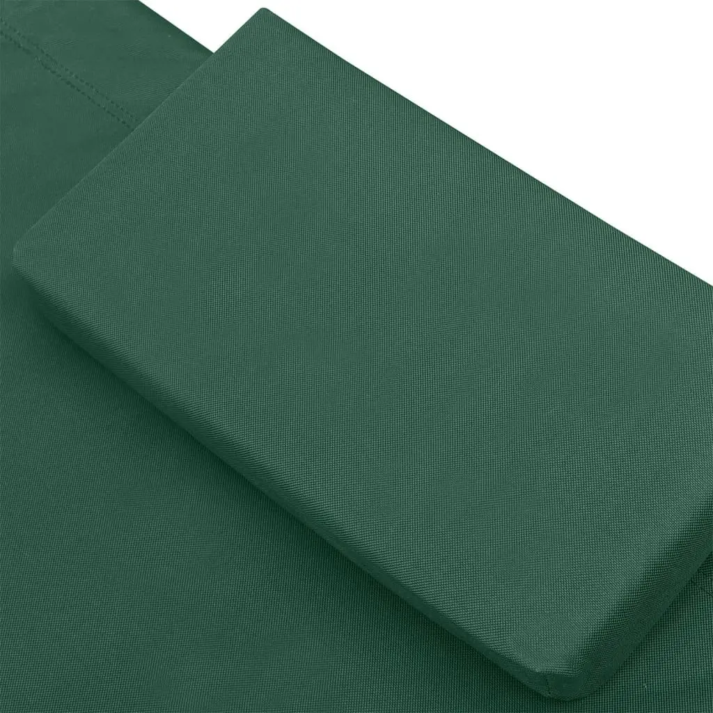 Outdoor Lounge Bed Fabric Green 313530