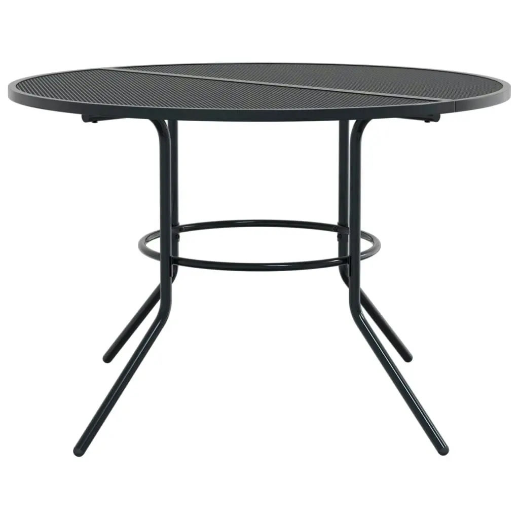 Patio Table Round Anthracite Ø110x72.5 cm Powder-coated Steel 4009264