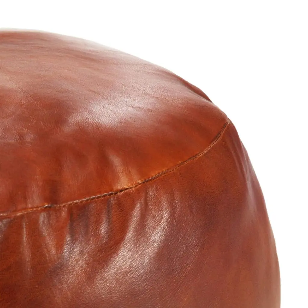 Pouffe Tan 60x30 cm Genuine Goat Leather 248138