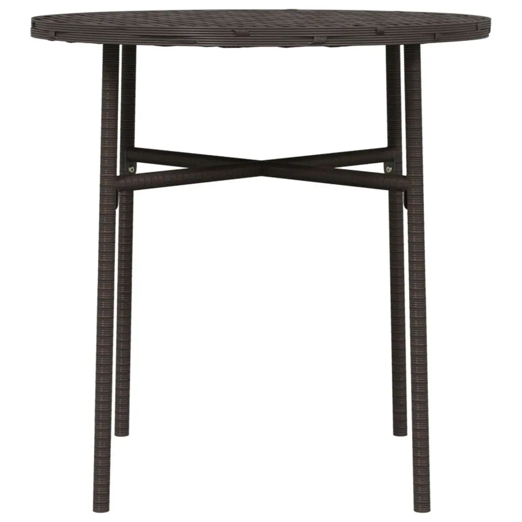 Tea Table Brown 45 cm Poly Rattan 317175