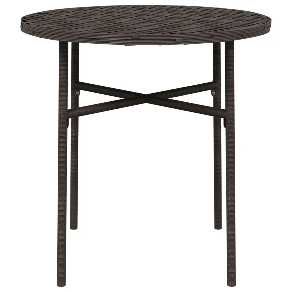 Tea Table Brown 45 cm Poly Rattan 317175