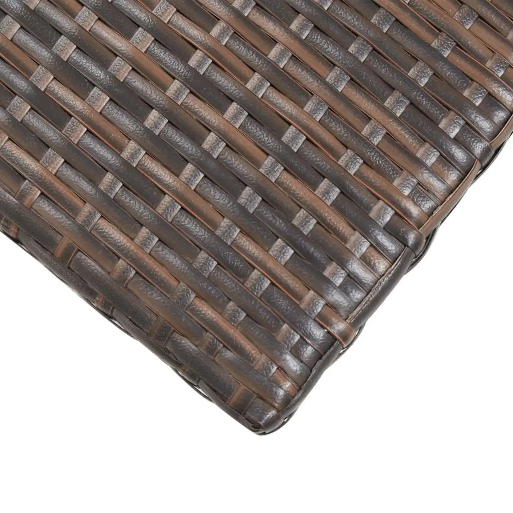 Tea Table Brown 50x50x47 cm Poly Rattan 46251