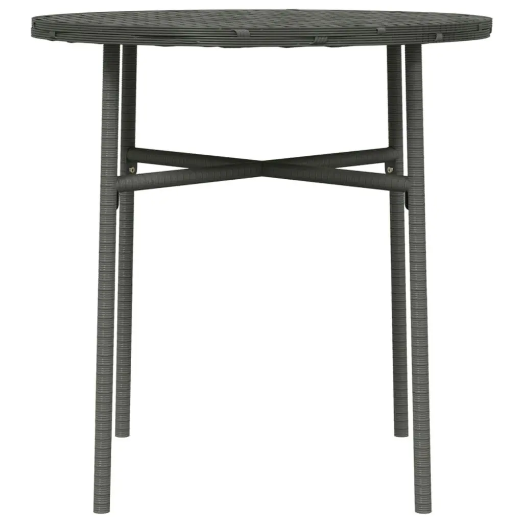 Tea Table Grey 45 cm Poly Rattan 317176