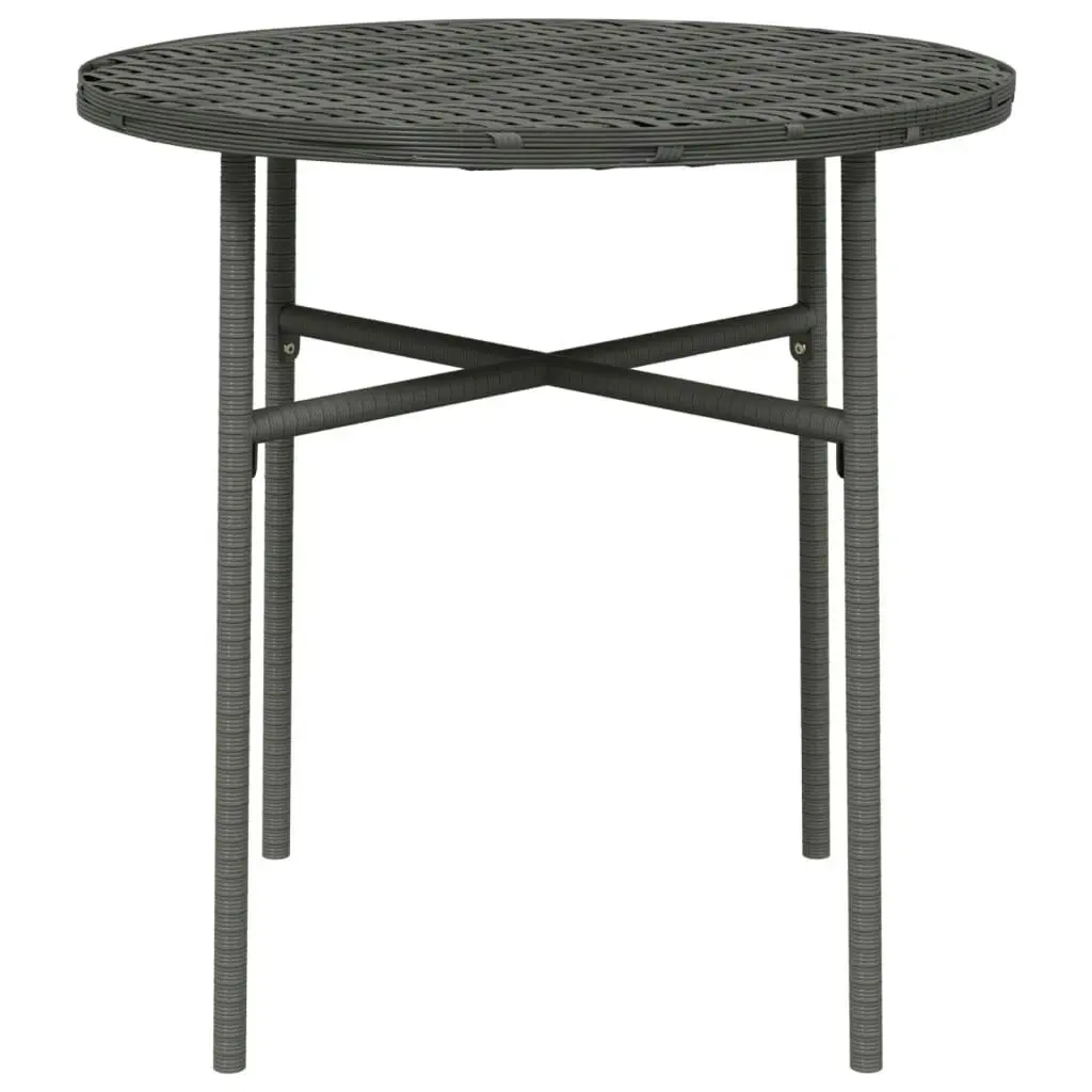 Tea Table Grey 45 cm Poly Rattan 317176