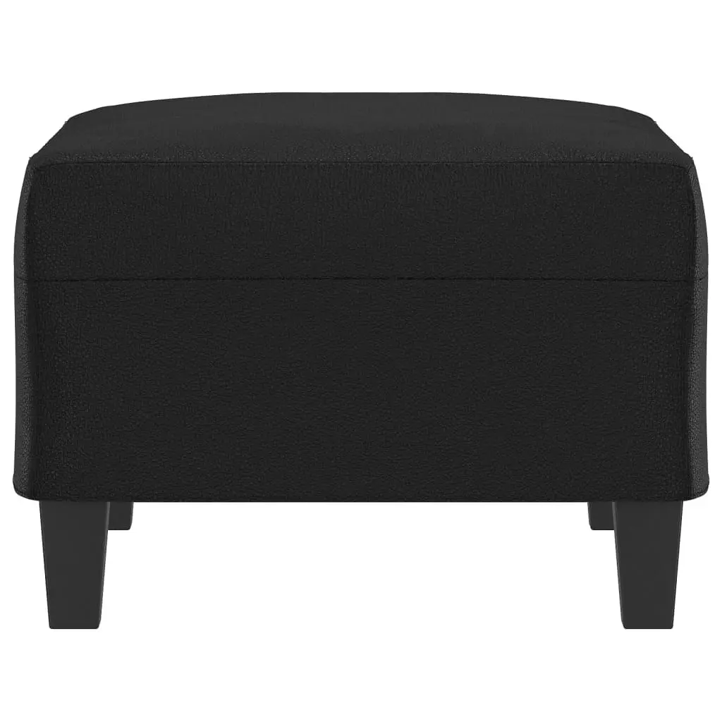 Footstool Black 70x55x41 cm Faux Leather 349355