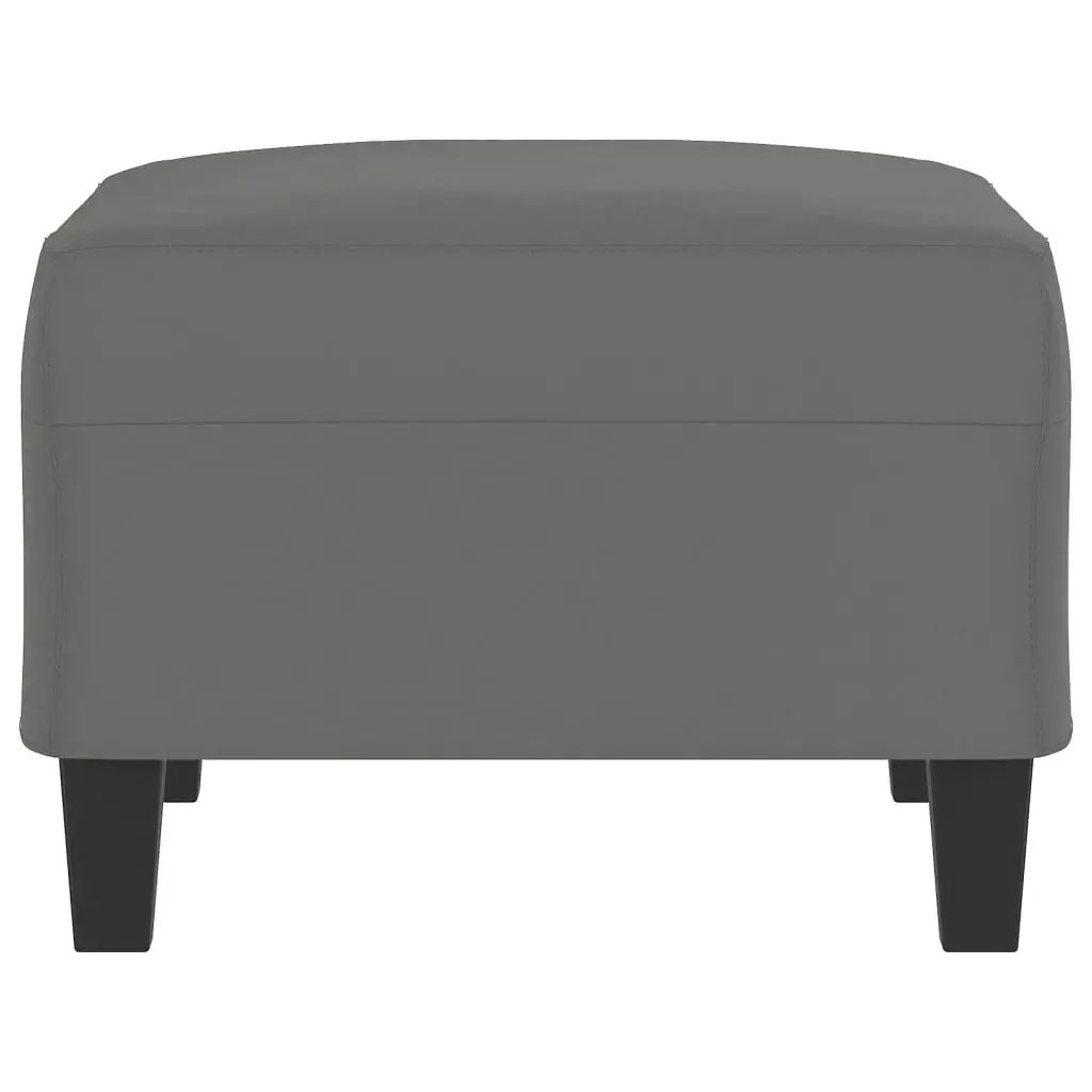 Footstool Dark Grey 70x55x41 cm Microfibre Fabric 349363