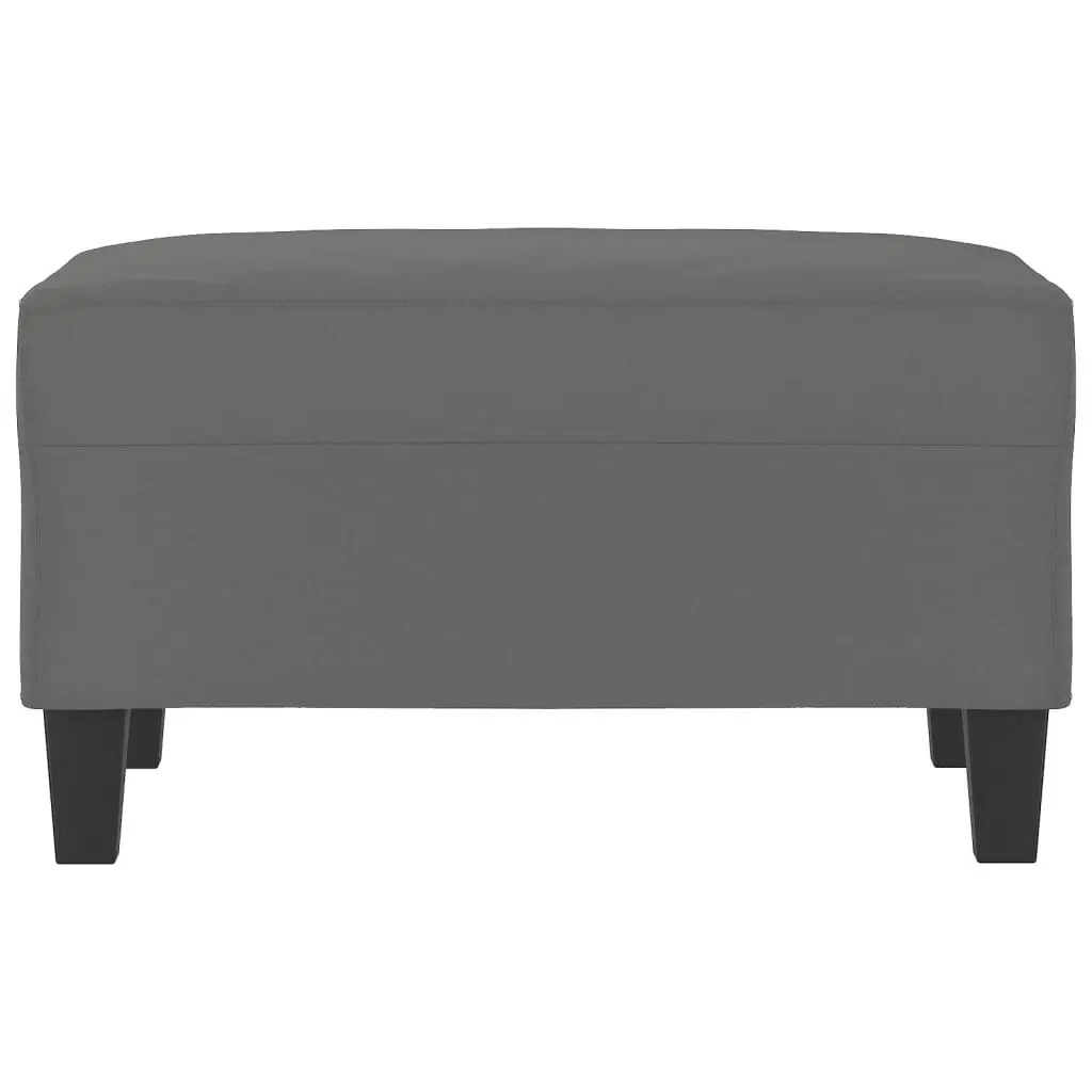 Footstool Dark Grey 70x55x41 cm Microfibre Fabric 349363