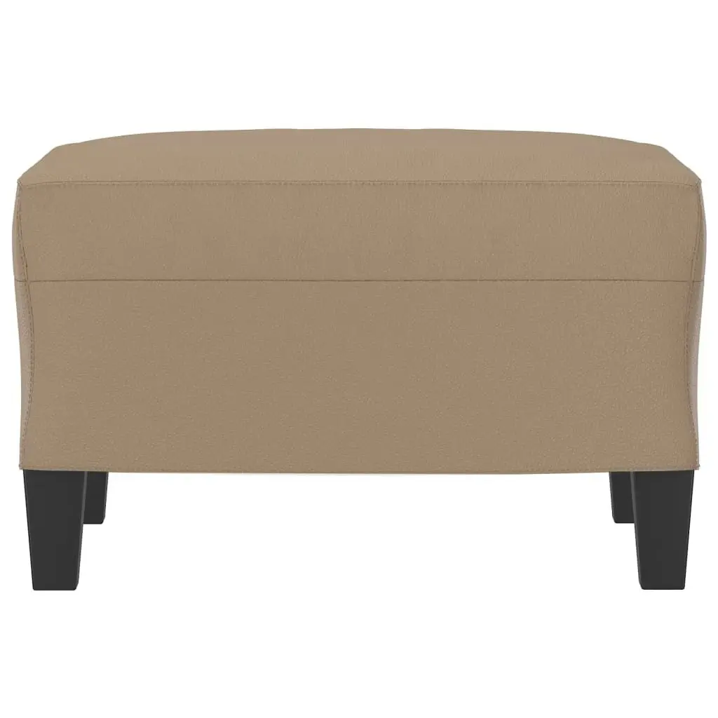 Footstool Cappuccino 60x50x41 cm Faux Leather 349340