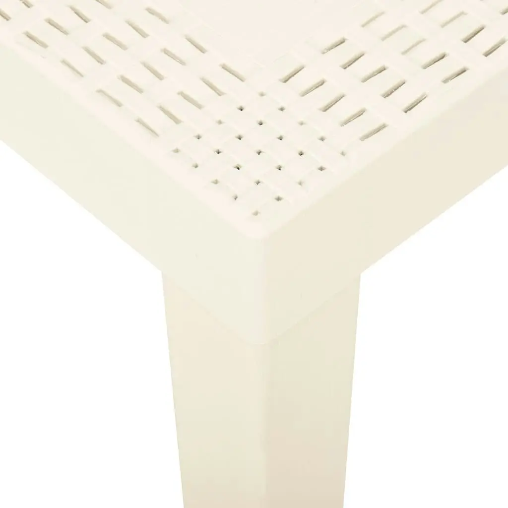 Garden Table White 79x65x72 cm Plastic 315844