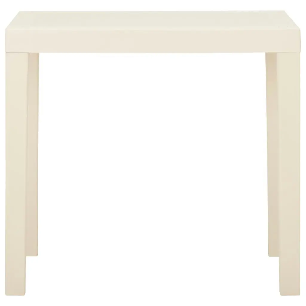 Garden Table White 79x65x72 cm Plastic 315844