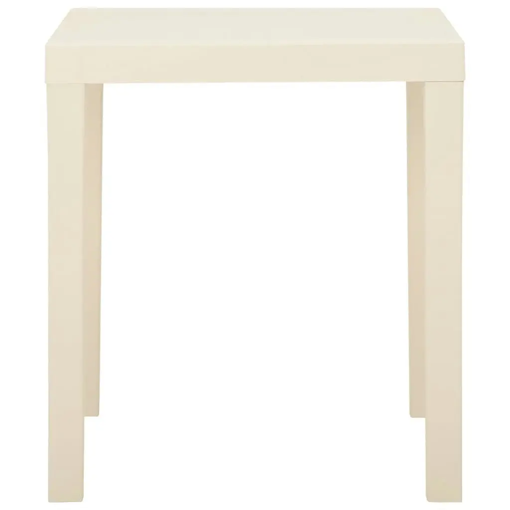 Garden Table White 79x65x72 cm Plastic 315844