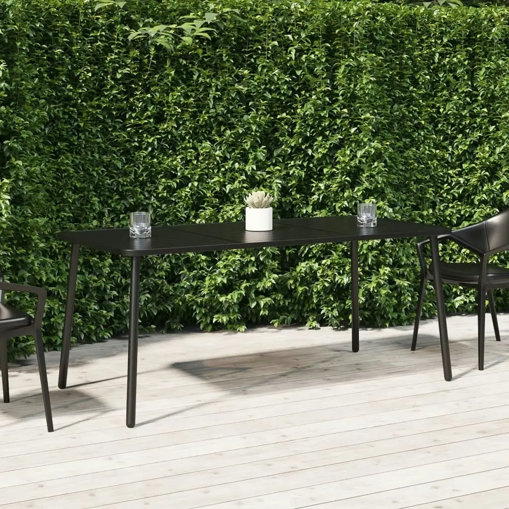 Garden Table Anthracite 165x80x71 cm Steel 362740