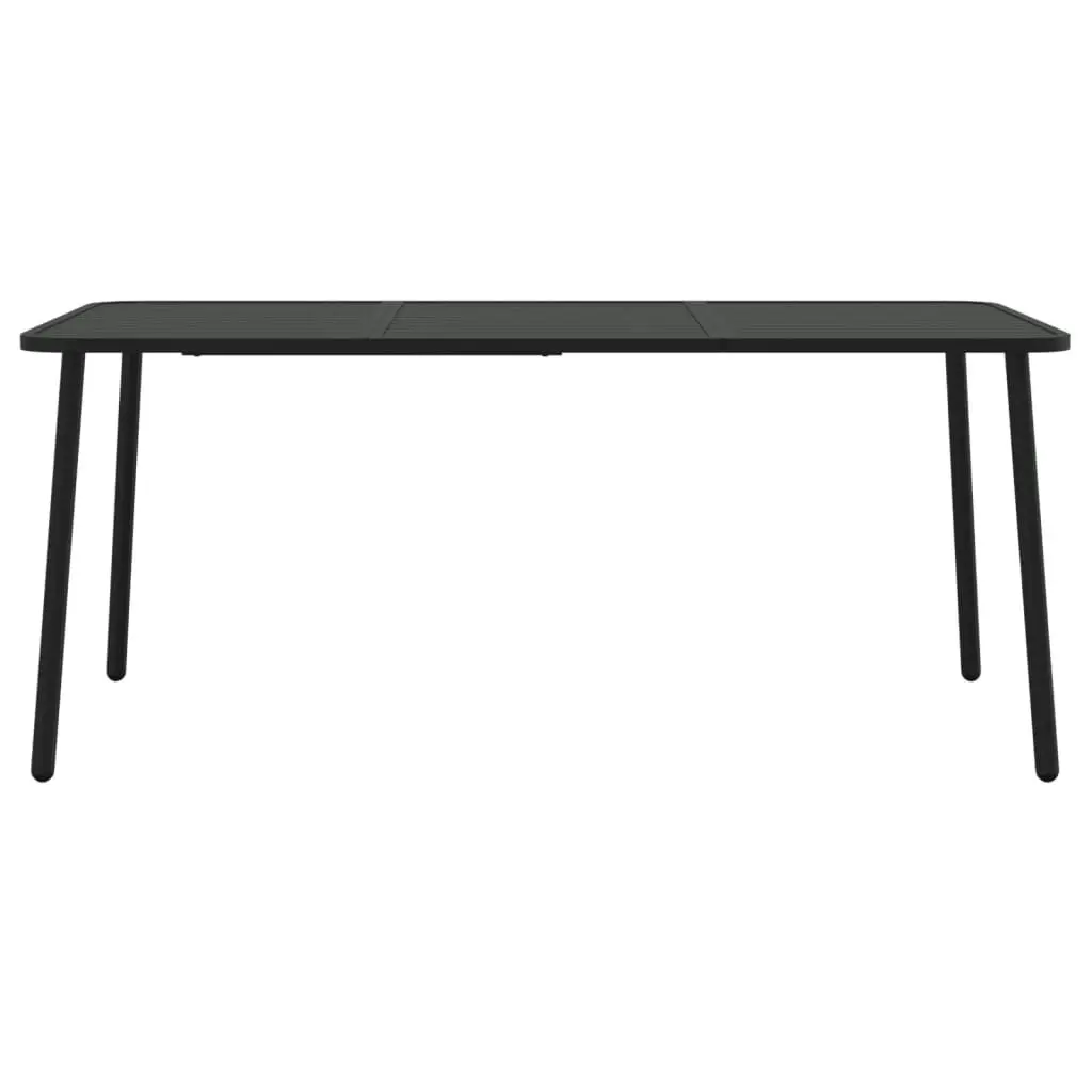 Garden Table Anthracite 165x80x71 cm Steel 362740