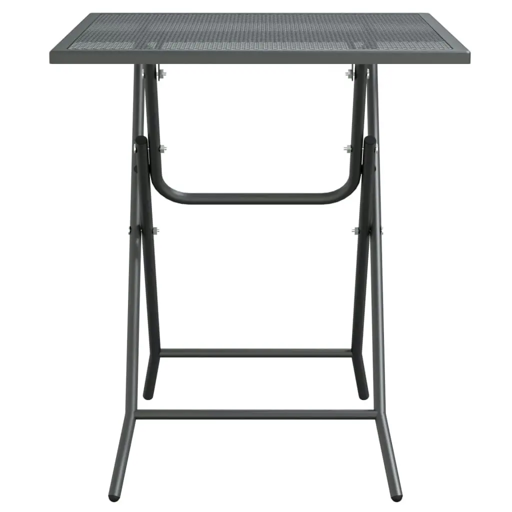 Garden Table 60x60x72 cm Expanded Metal Mesh Anthracite 317344