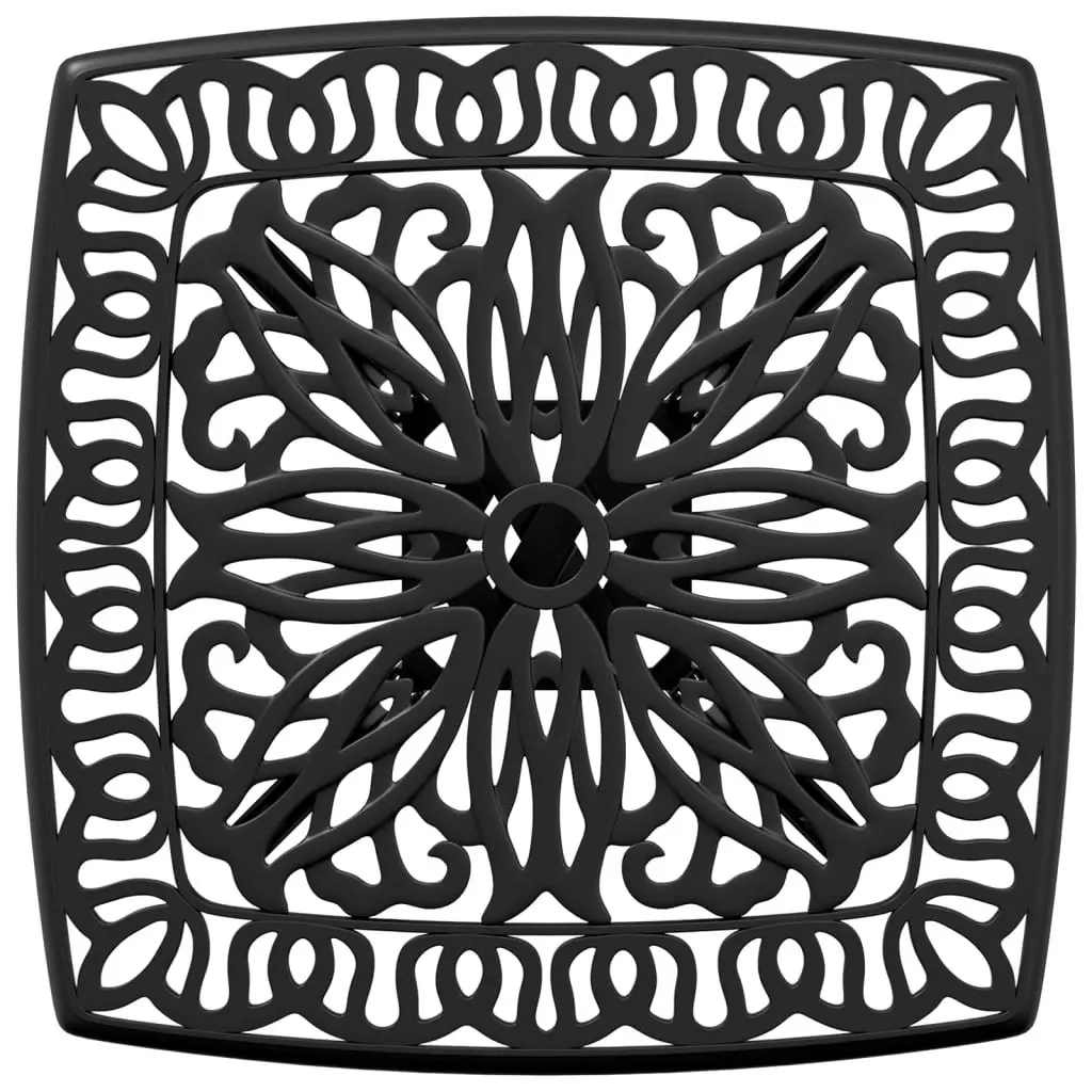 Garden Table Black 53x53x53 cm Cast Aluminium 4002816