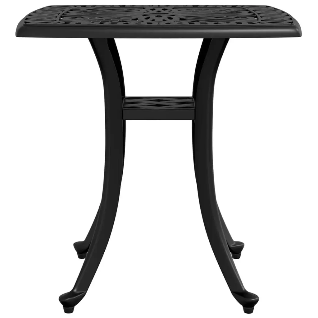 Garden Table Black 53x53x53 cm Cast Aluminium 4002816