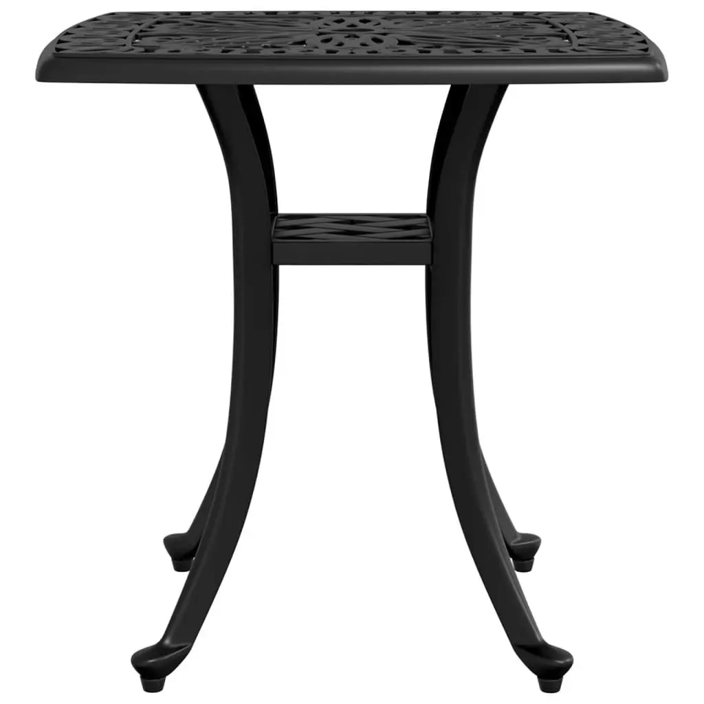 Garden Table Black 53x53x53 cm Cast Aluminium 4002816