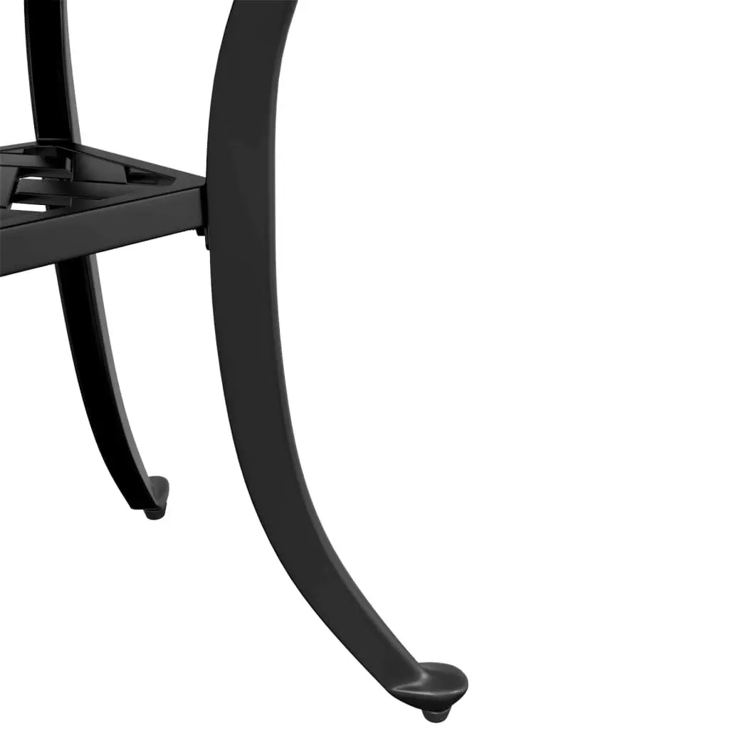 Garden Table Black 53x53x53 cm Cast Aluminium 4002816