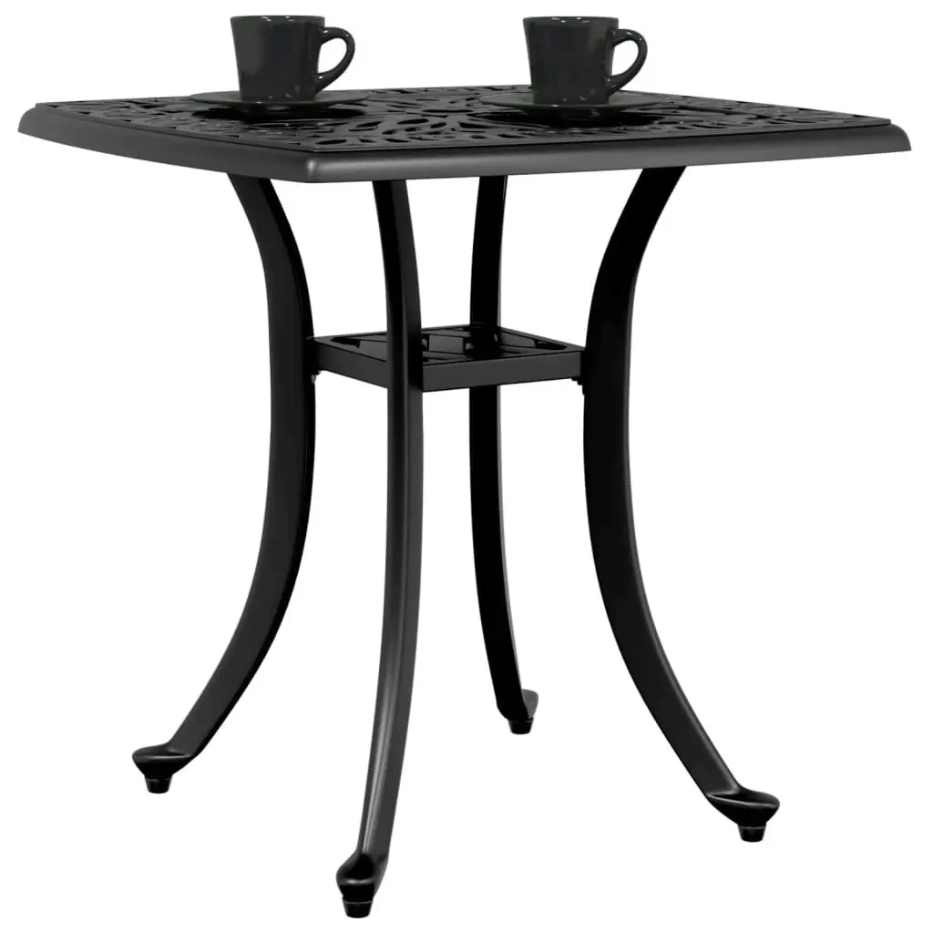 Garden Table Black 53x53x53 cm Cast Aluminium 4002816