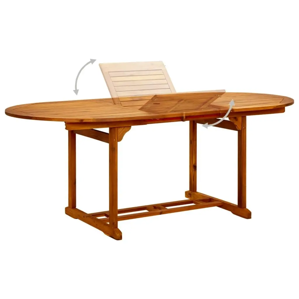 Garden Table 200x100x75 cm Solid Wood Acacia 41818