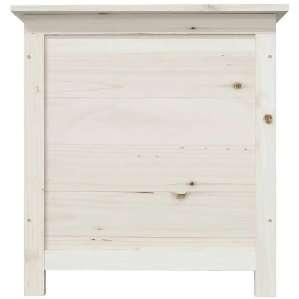 Outdoor Cushion Box White 50x50x56 cm Solid Wood Fir 152163