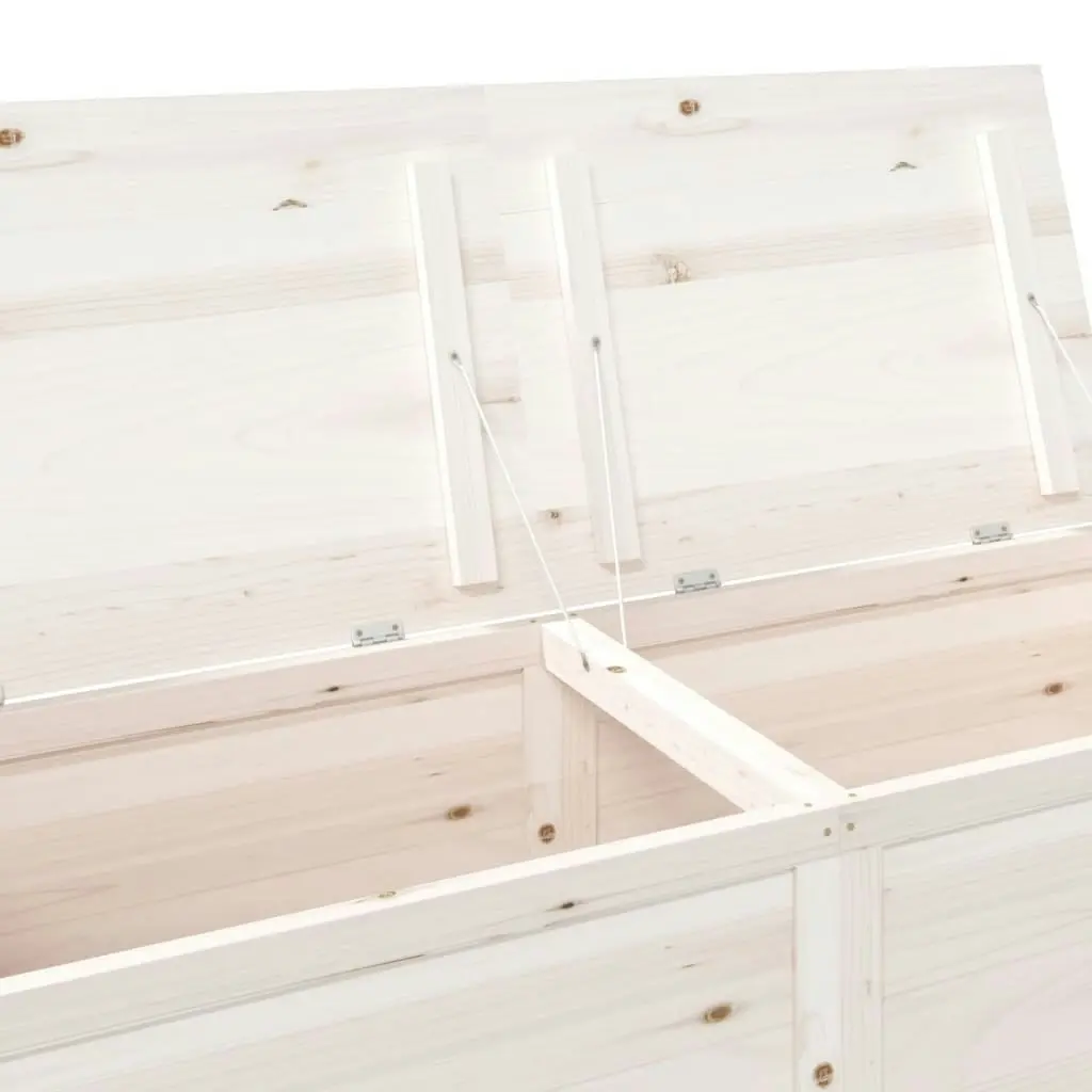 Outdoor Cushion Box White 150x50x56 cm Solid Wood Fir 152171