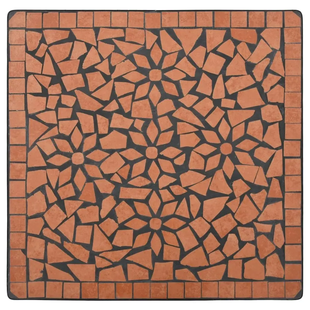 Mosaic Bistro Table Terracotta 60 cm Ceramic 46705