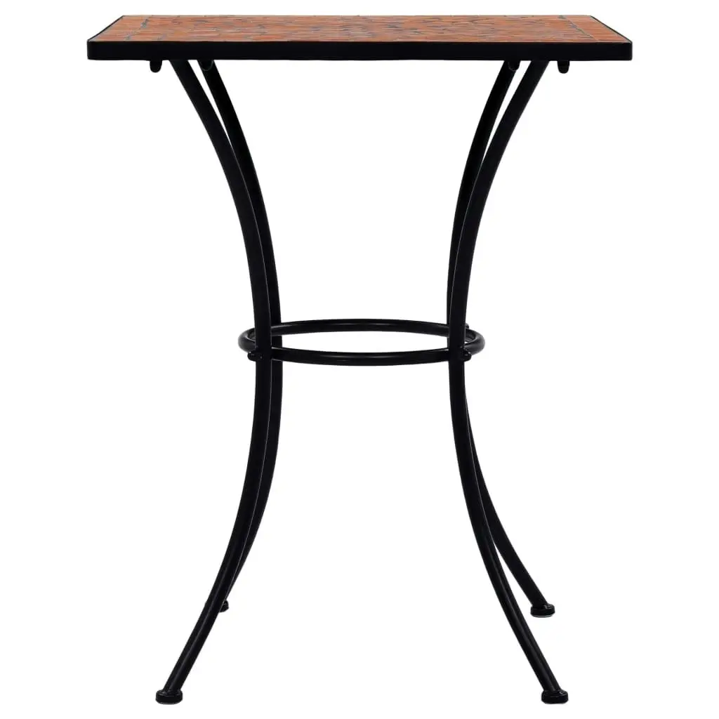 Mosaic Bistro Table Terracotta 60 cm Ceramic 46705