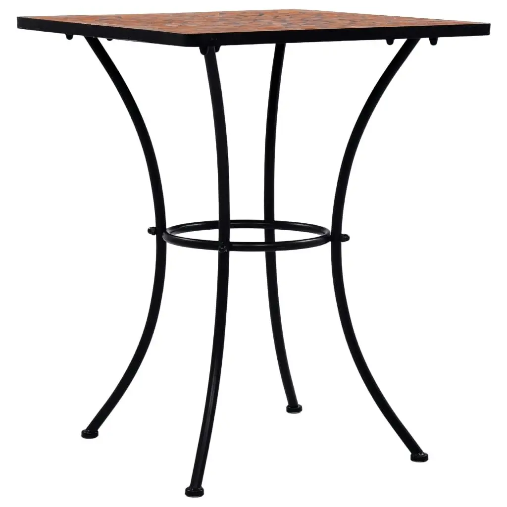 Mosaic Bistro Table Terracotta 60 cm Ceramic 46705