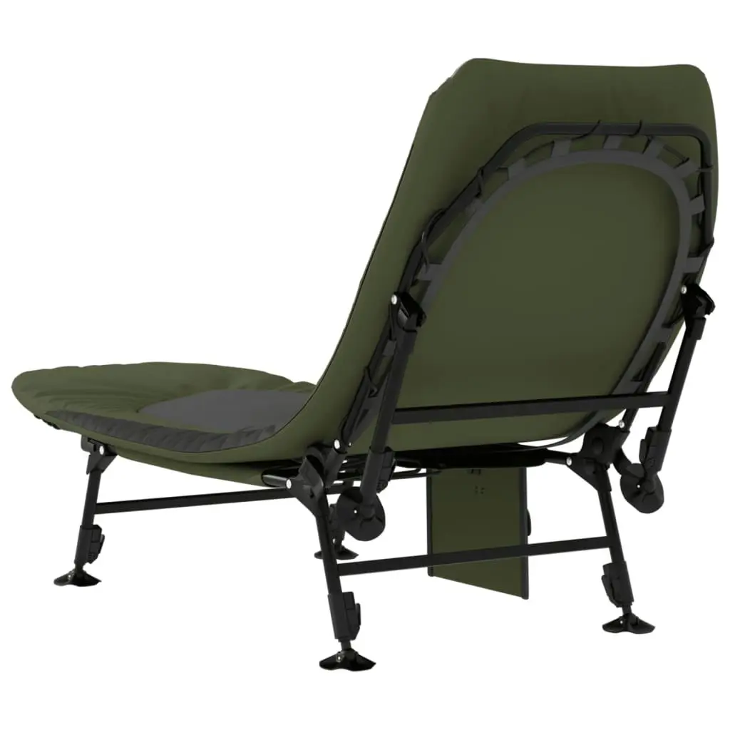 Fishing Bed with Adjustable Mud Legs Foldable Green 4006422