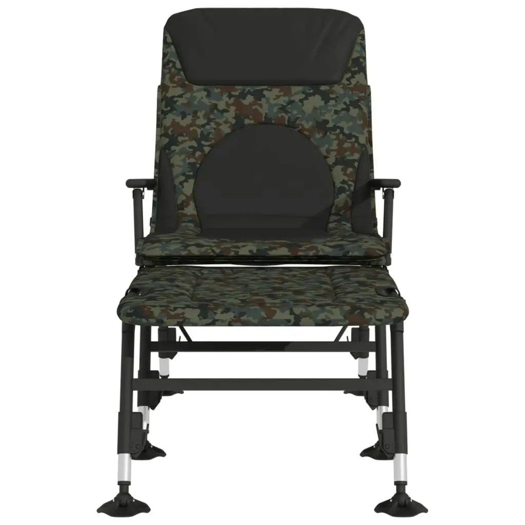 Fishing Bedchair with Adjustable Mud Legs Foldable Camouflage 4006421