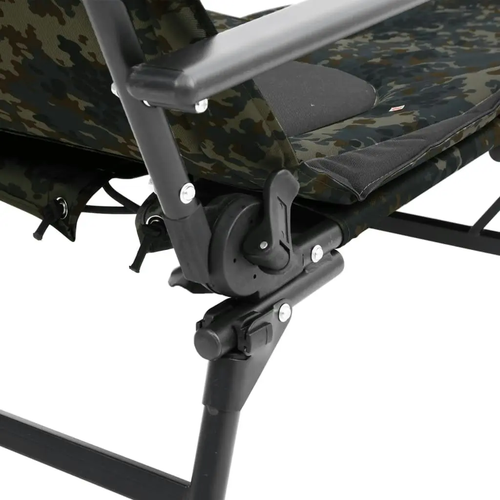 Fishing Bedchair with Adjustable Mud Legs Foldable Camouflage 4006421