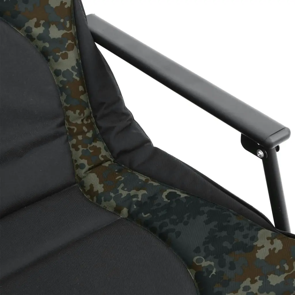 Fishing Bedchair with Adjustable Mud Legs Foldable Camouflage 4006421