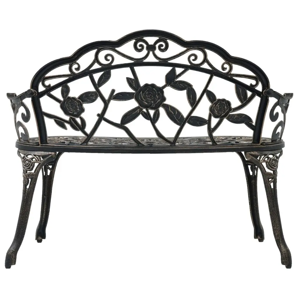 Bistro Bench 100cm Bronze Cast Aluminium 47859