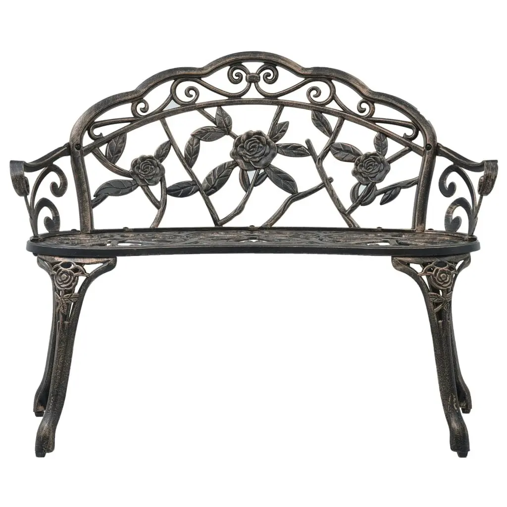 Bistro Bench 100cm Bronze Cast Aluminium 47859