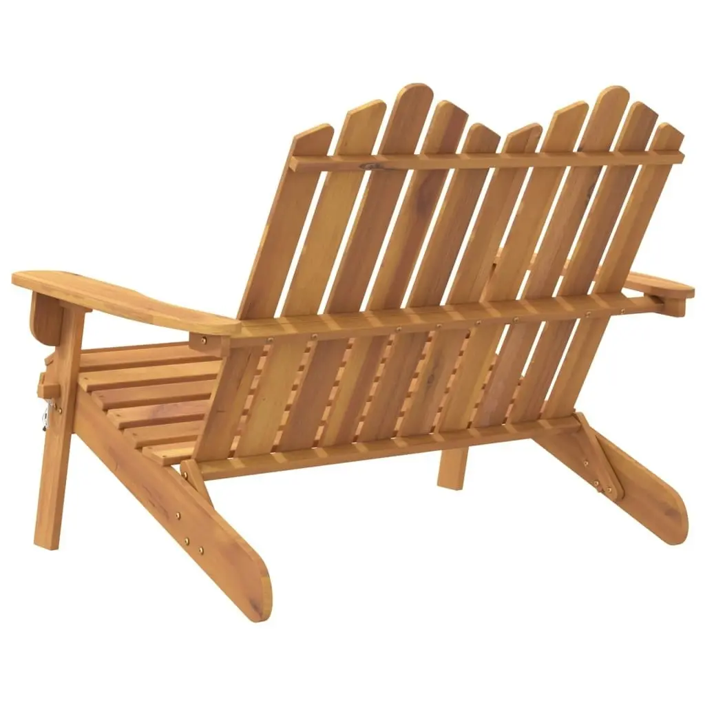 Adirondack Garden Bench 126 cm Solid Wood Acacia 360038