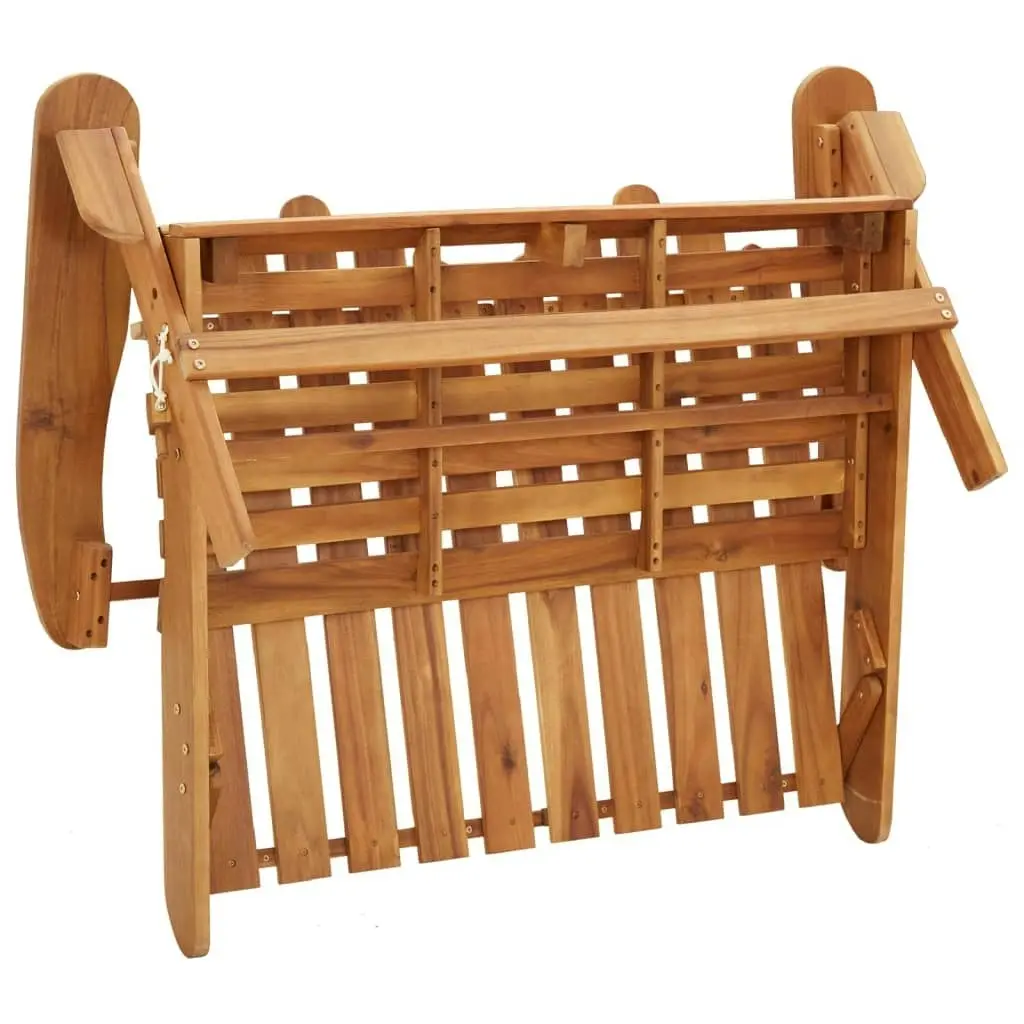 Adirondack Garden Bench 126 cm Solid Wood Acacia 360038