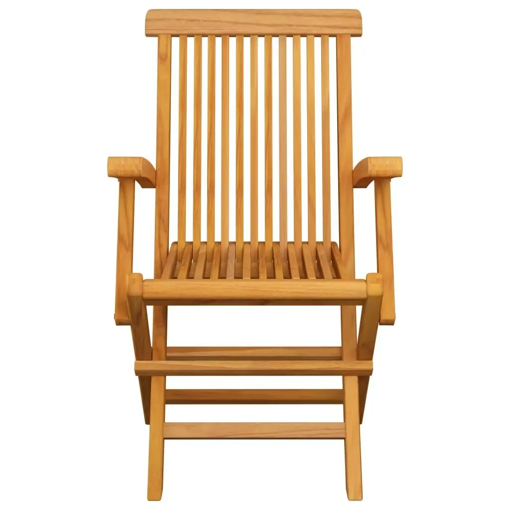 Folding Garden Chairs 4 pcs Solid Teak Wood 3065528