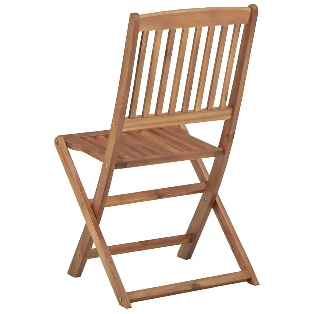 Folding Outdoor Chairs 6 pcs Solid Acacia Wood 3074938