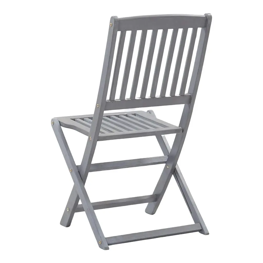 Folding Outdoor Chairs 8 pcs Solid Acacia Wood 3078289