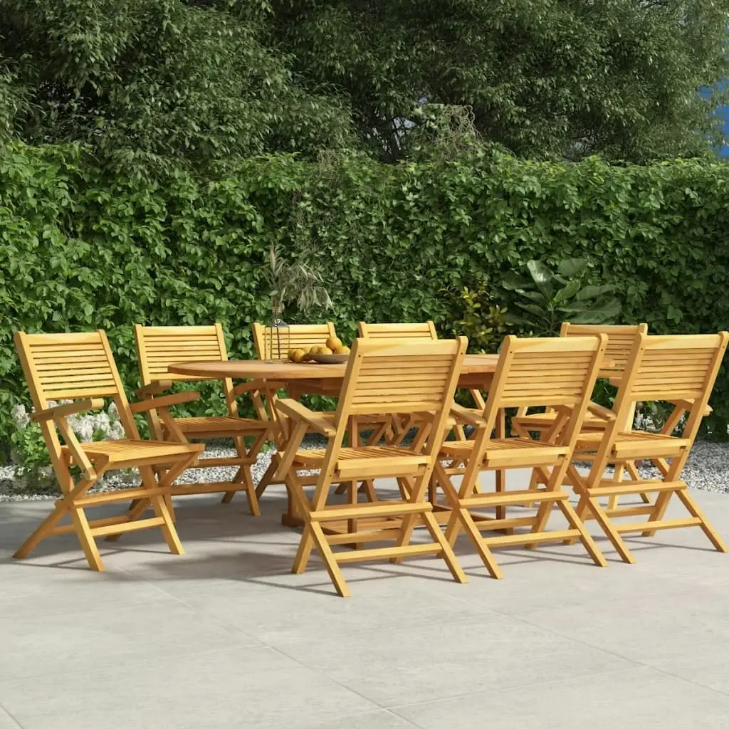 Folding Garden Chairs 8 pcs 55x62x90 cm Solid Wood Teak 3155069