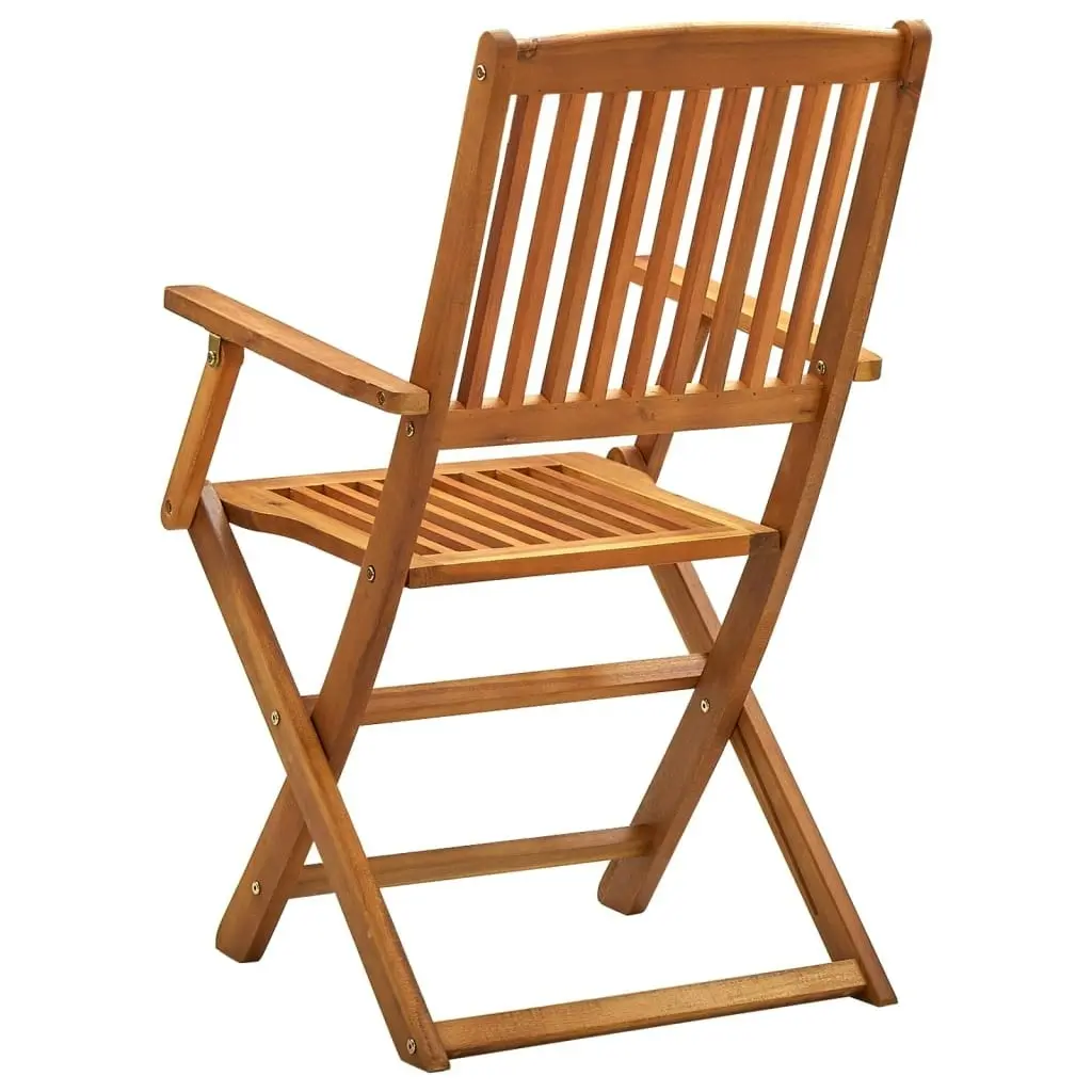 Folding Outdoor Chairs 4 pcs Solid Acacia Wood 46338