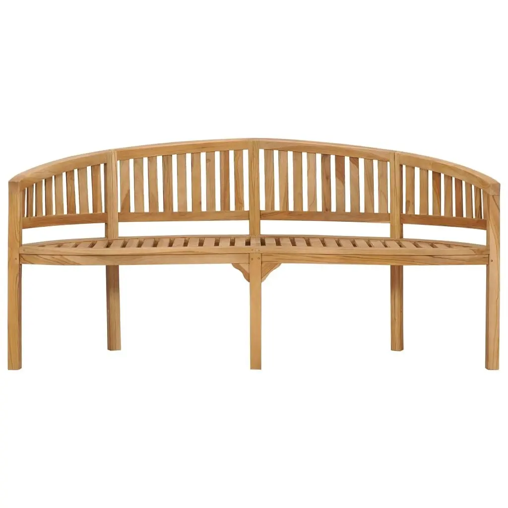 Banana Bench 180 cm Solid Teak Wood 310494